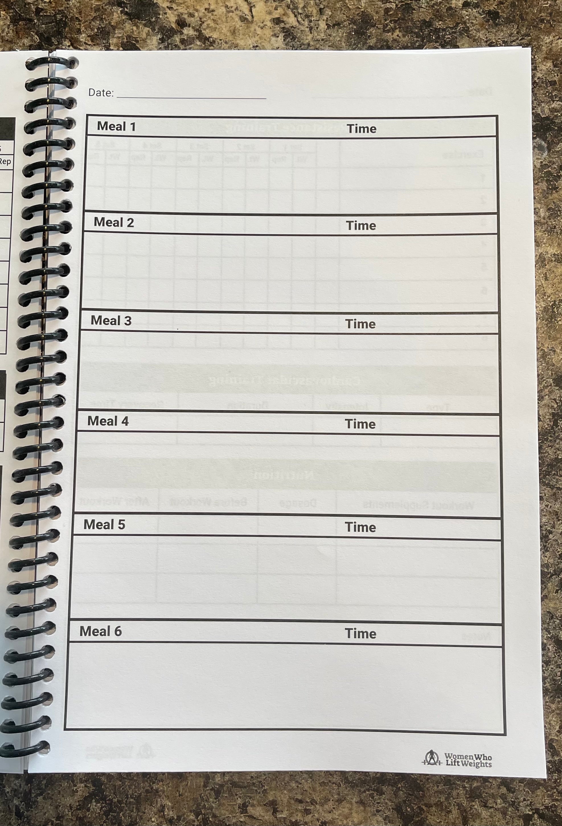WWLW Training Journal - Training, Supplements & Nutrition (Digital Version)