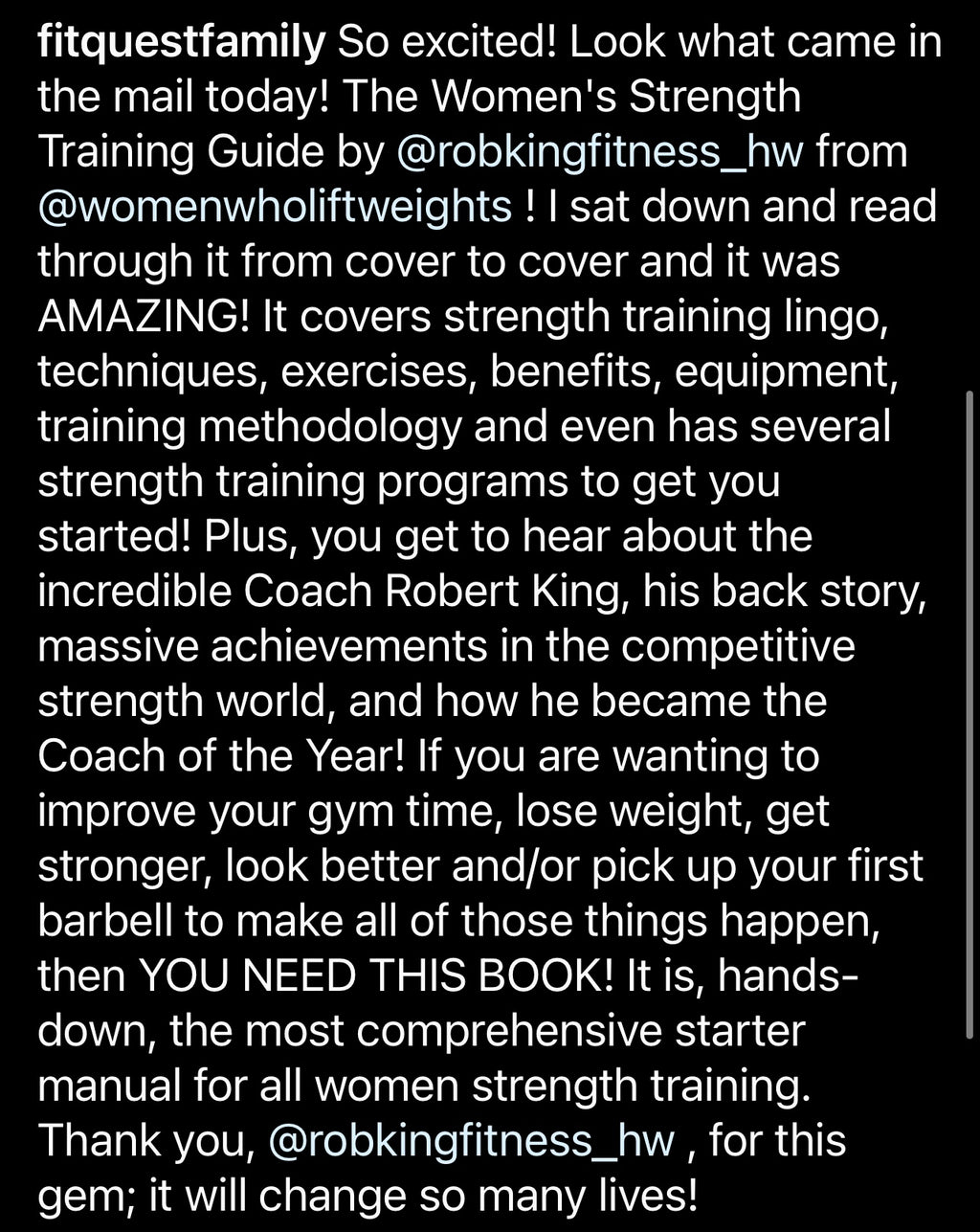 Women's Strength Training Guide - Softcover Version (Signed by Coach Robert King)