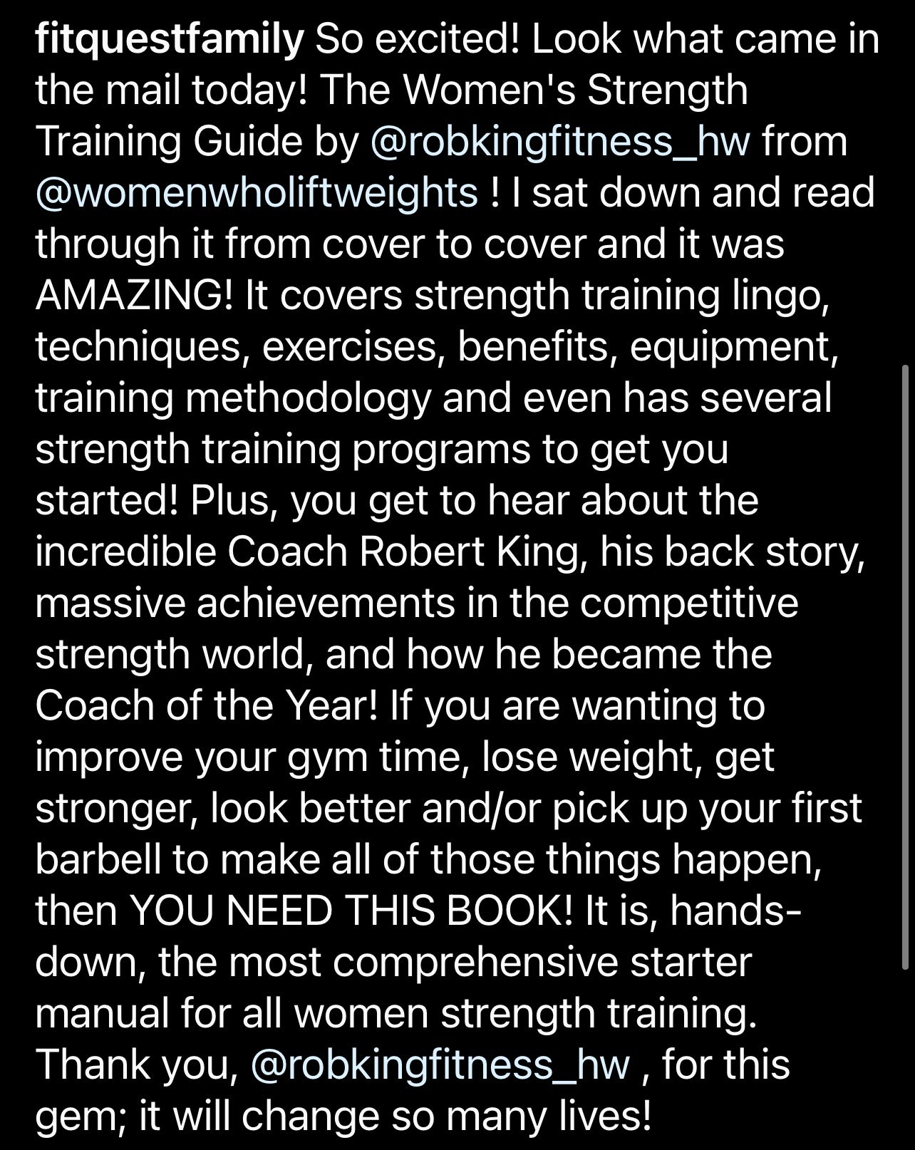 Women's Strength Training Guide - Softcover Version (Signed by Coach Robert King)