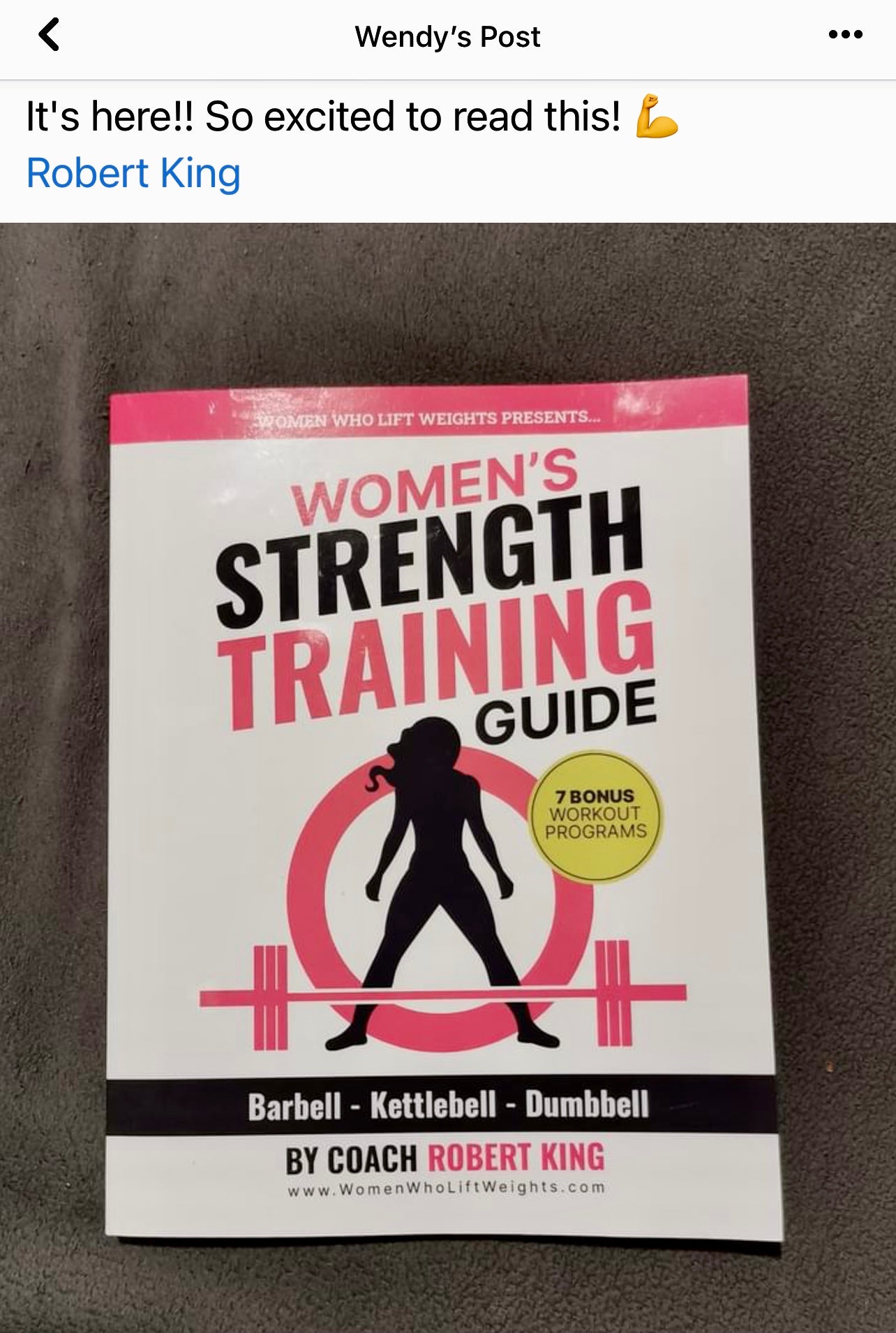 Women's Strength Training Guide - Softcover Version (Signed by Coach Robert King)