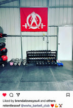 Indoor Wall Tapestries - Red with White Distressed Logo